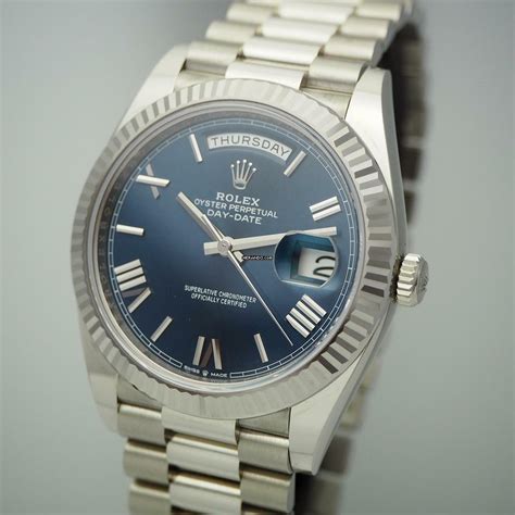 rolex weißgold blau|rolex day date watches.